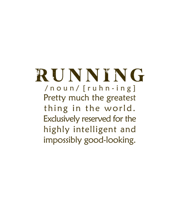 Running definition model alb pe tricou