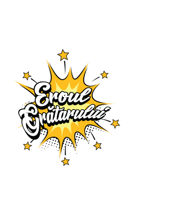 Eroul Grătarului model alb pe tricou