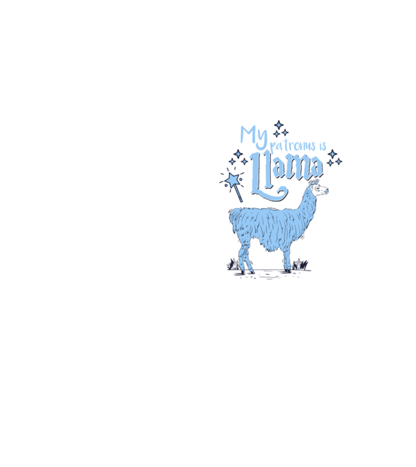 My patronus is Llama model galben neon pe tricou