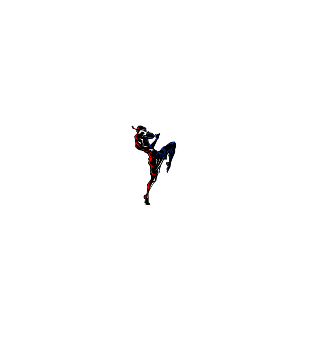 Muay Thai model negru pe tricou