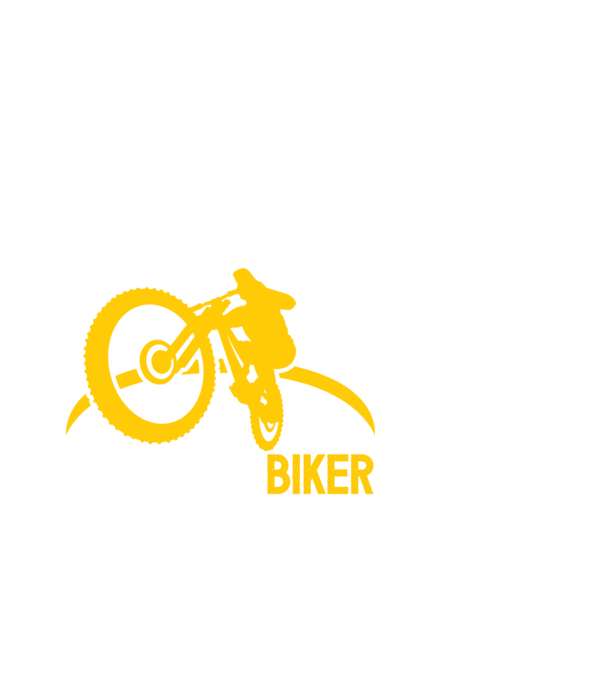 mountain biker model negru pe tricou