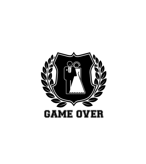 Bachelor GAME OVER model gri pe tricou