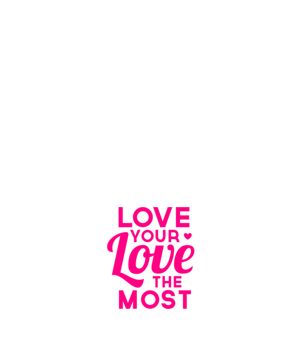 love most model alb pe tricou