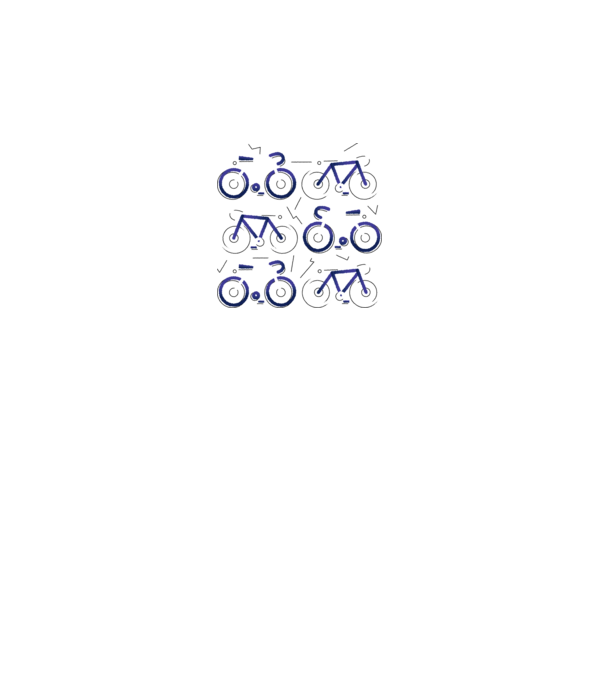 Bikes model alb pe tricou