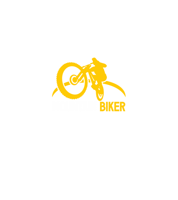 mountain biker model negru pe tricou
