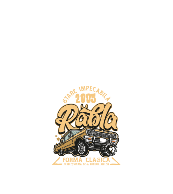 Rablă 2005 model negru pe tricou