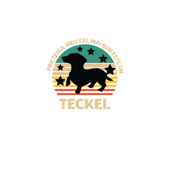 Prietenul meu cel mai bun este un teckel model turcoaz pe tricou