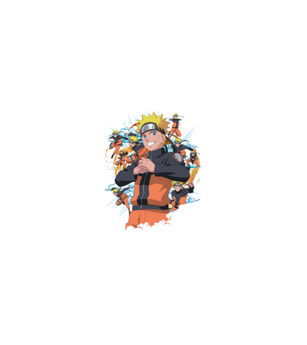 NARUTO model negru pe tricou