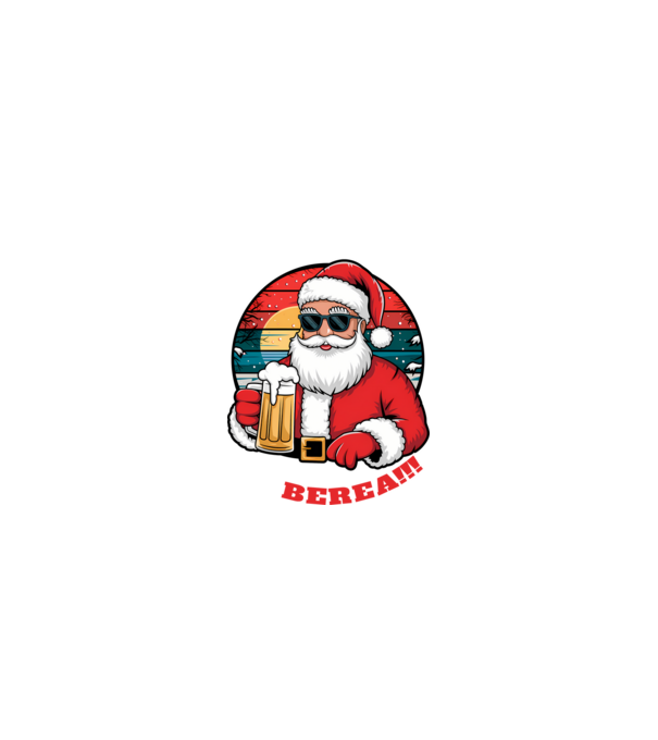 Ho ho ține mi berea! Negru model nisipiu pe tricou