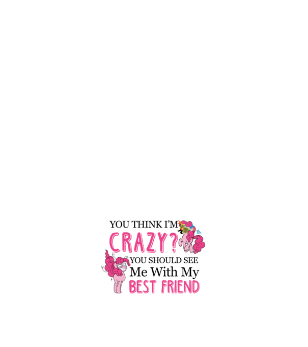 Crazy Friend Unicorn model negru pe tricou