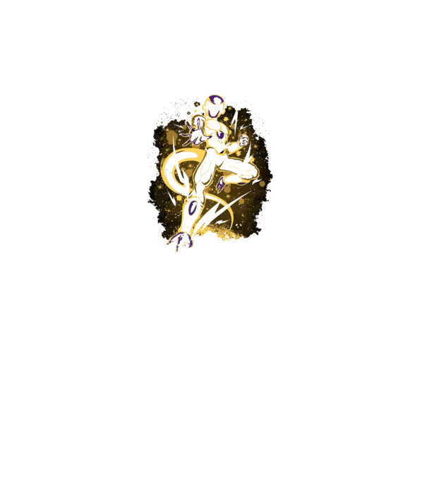 golden freeza dragonball model turcoaz pe tricou