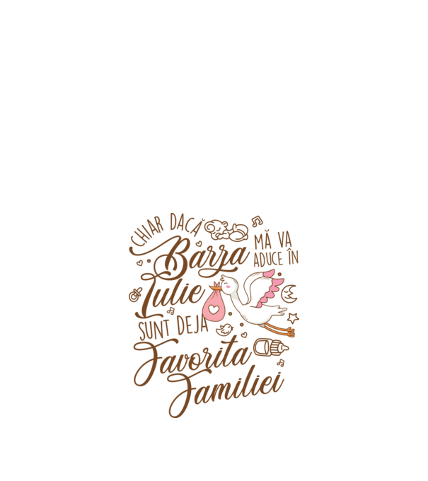 Favorita familiei IULIE model alb pe tricou