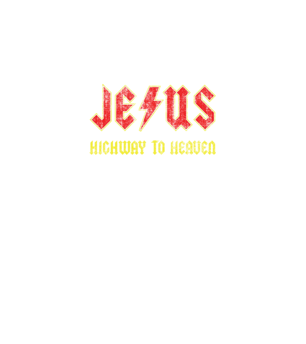 JESUS HIGHWAY TO HEAVEN model negru pe tricou