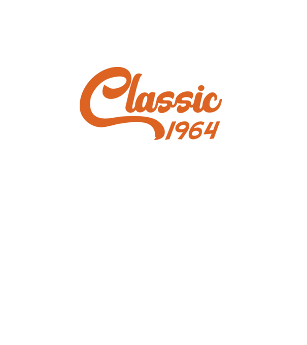 1964 Classic model alb pe tricou