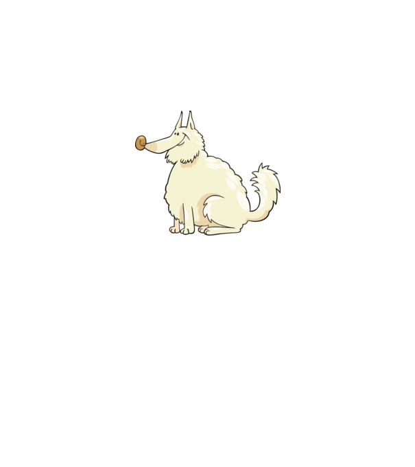 Dog silhouette model turcoaz pe tricou