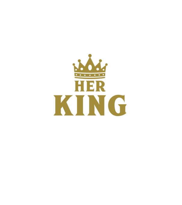 Her King model negru pe tricou