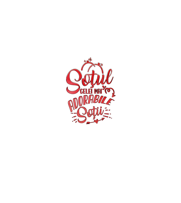 Soțul celei mai adorabile soții model negru pe tricou