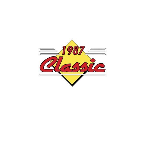 Classic - 1987 model gri pe tricou