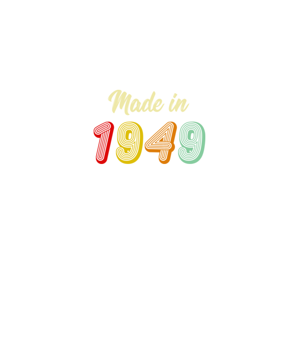 made in 1949 retro model negru pe tricou