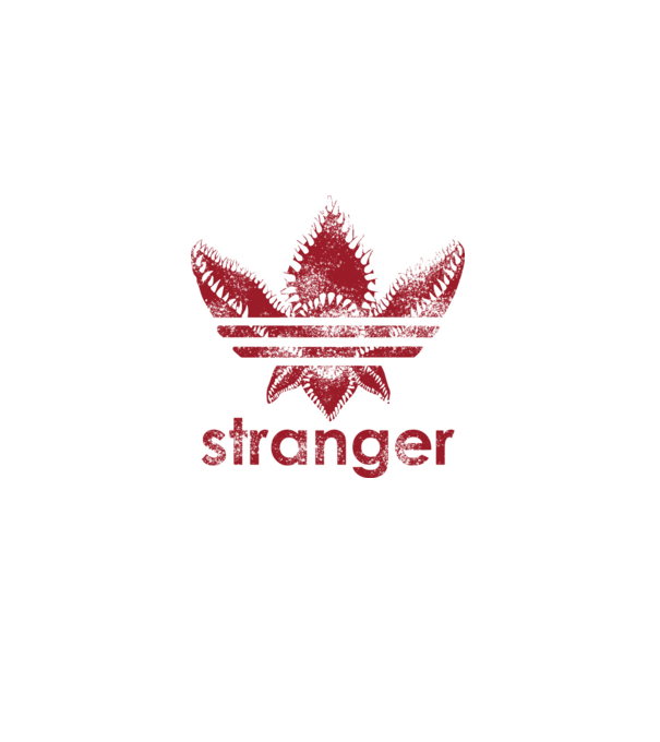stranger things logo model negru pe tricou