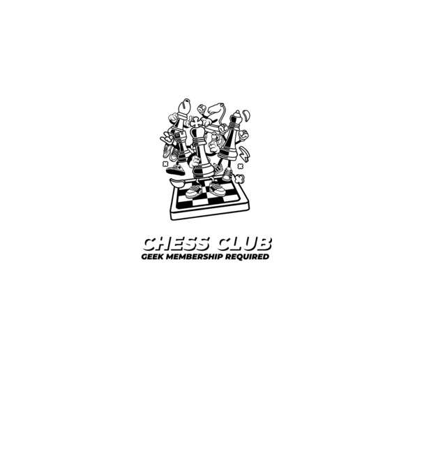 chess club model gri pe tricou