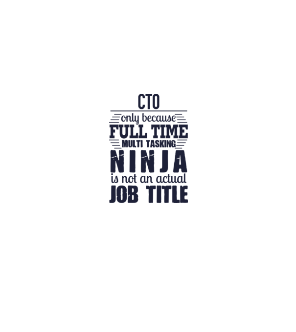 CTO-full time ninja model alb pe tricou