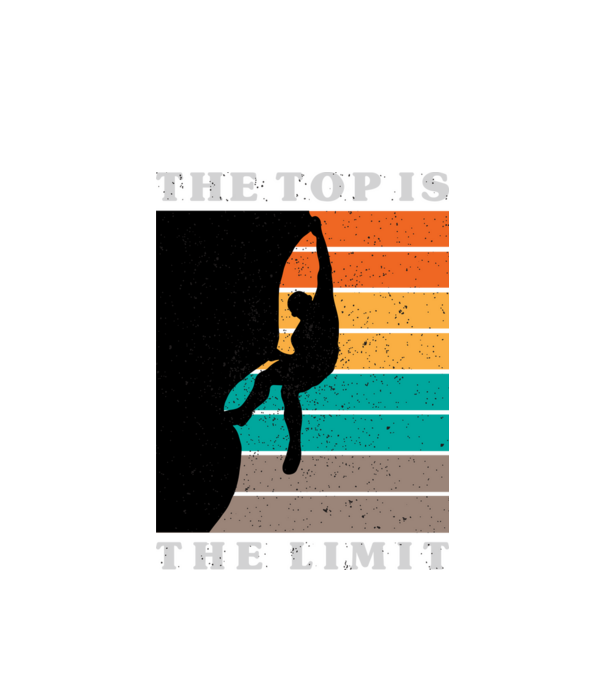 The Top is the limit model alb pe tricou