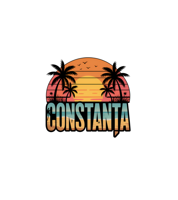 Constanța model negru pe tricou