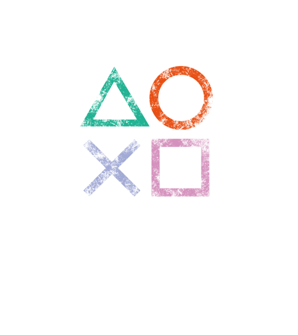 PlayStation icon model turcoaz pe tricou