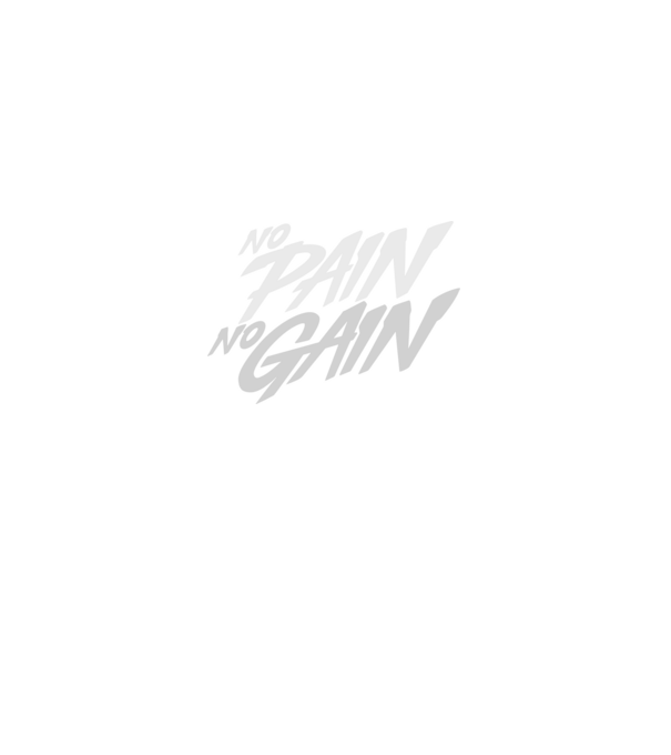 No Pain No Gain typography model negru pe tricou