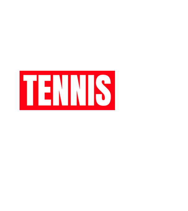 TENNIS HERO model negru pe tricou
