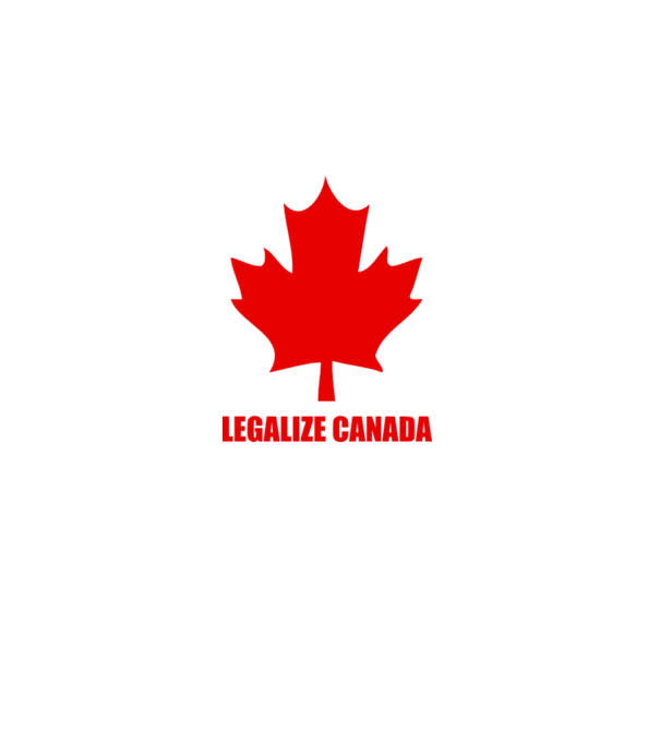 Legalize Canada model alb pe tricou
