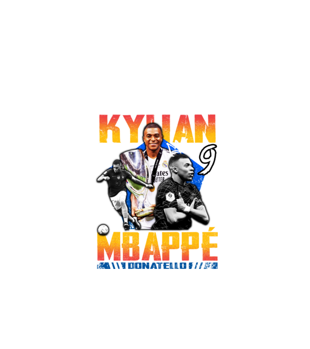 Mbappé tribute model negru pe tricou