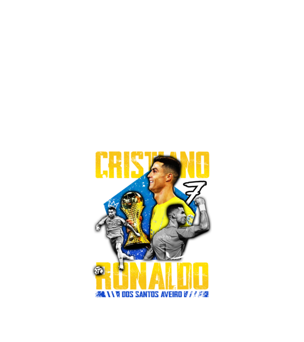 Ronaldo tribute model negru pe tricou