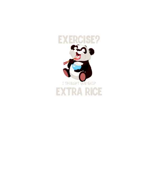 Exercise panda light model gri pe tricou