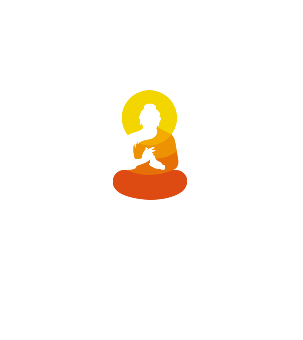 Călugăr meditator model negru pe tricou