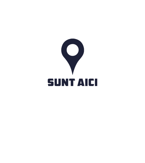 Sunt Aici model alb pe tricou