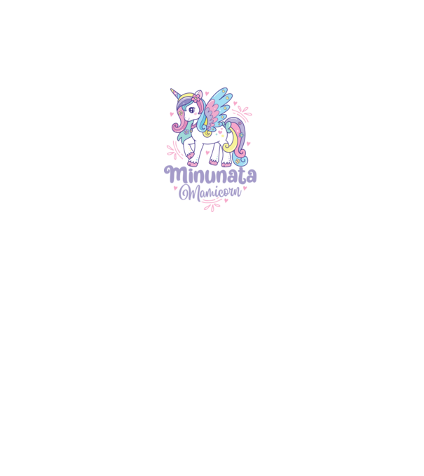 Minunata Mamicorn model alb pe tricou