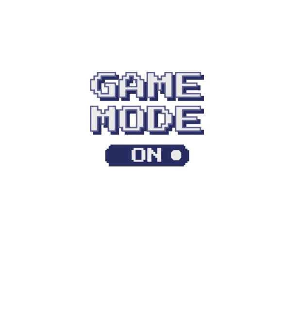 Gamer - Game mode on model negru pe tricou