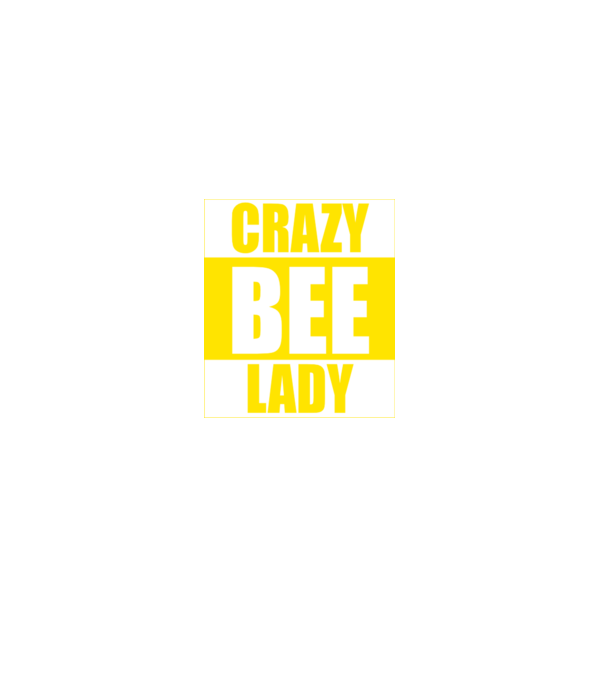 Crazy bee lady model negru pe tricou
