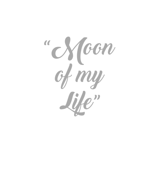 Moon of my life model negru pe tricou
