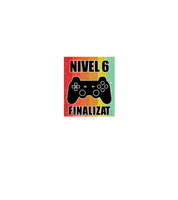 Nivel 6 finalizat model negru pe tricou