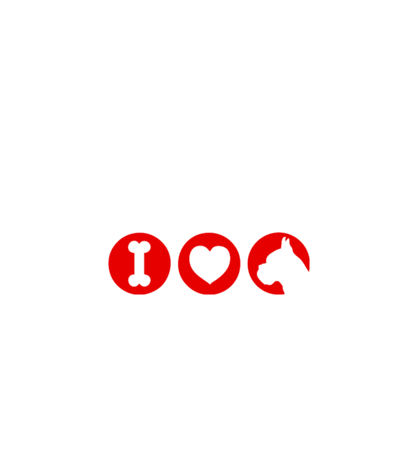 I Love Boxer model negru pe tricou