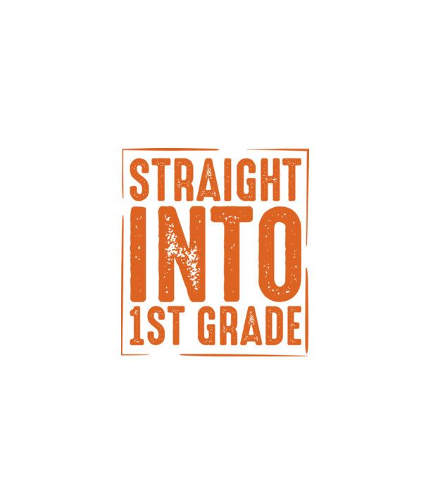 Straight into 1st grade model negru pe tricou