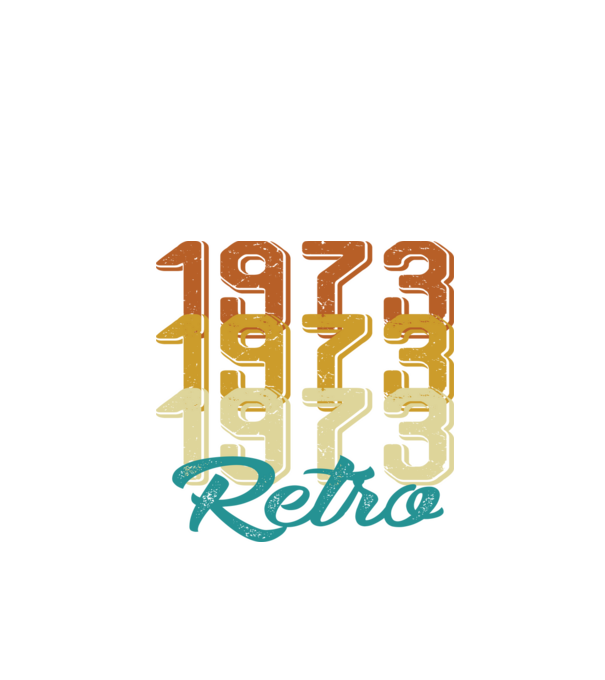 Retro 1973 model negru pe tricou