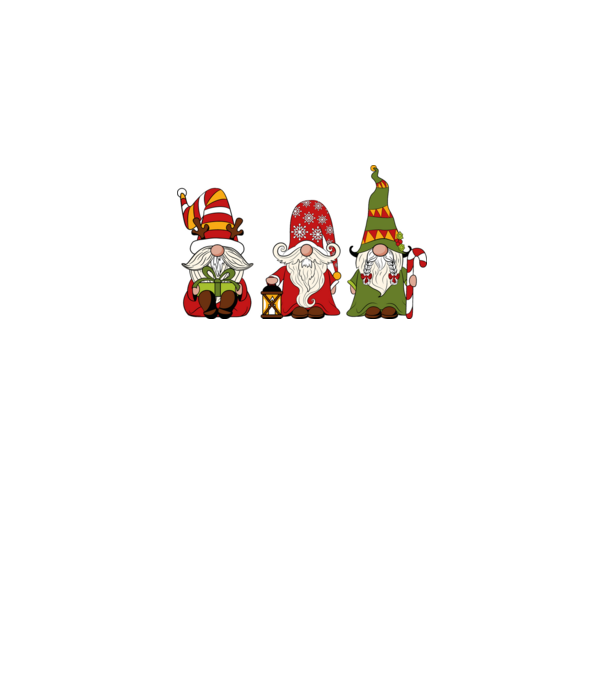 Xmas gnomes 2 model negru pe tricou