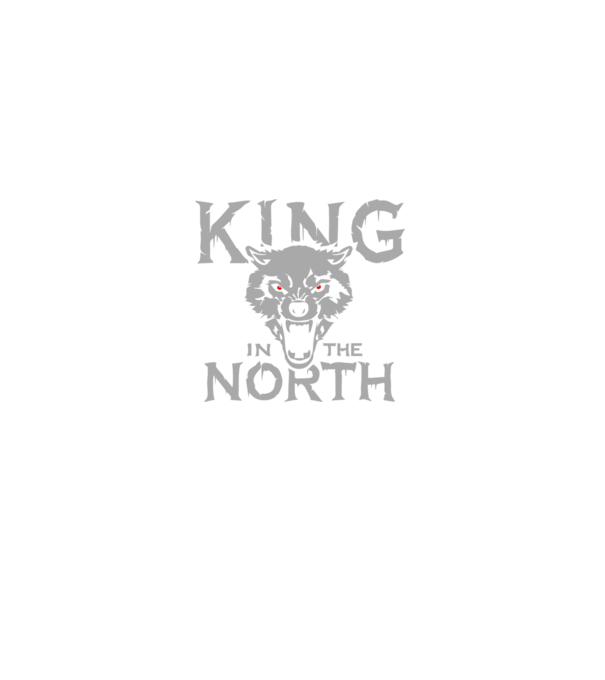 King In The Noth model negru pe tricou