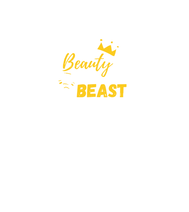 Wake Up Beauty Time To Beast model negru pe tricou