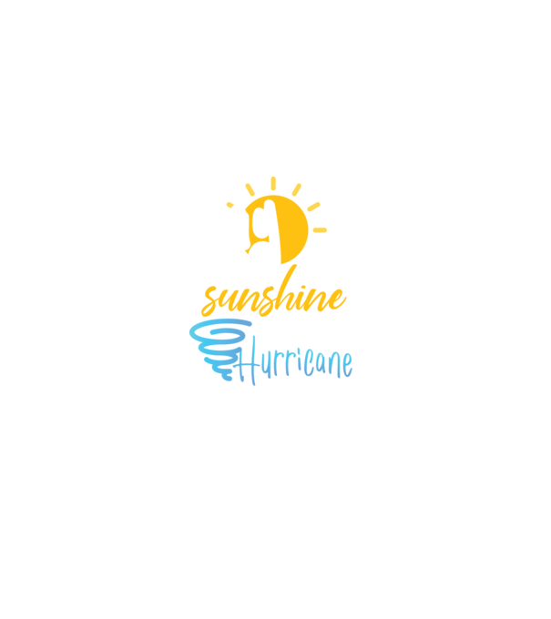 May Girls are Sunshine mixed with a little Hurricane model negru pe tricou