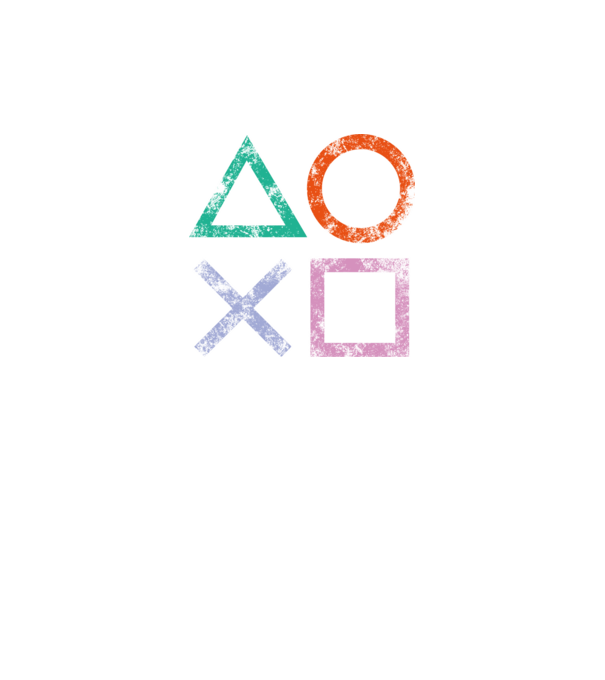 PlayStation icon model negru pe tricou